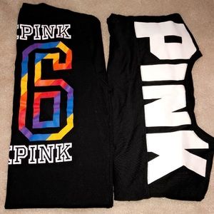2 Pink Victorias Secret Shirts